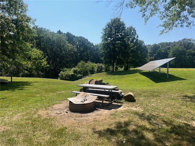 view of home's community featuring a yard