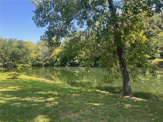 view of landscape with a water view