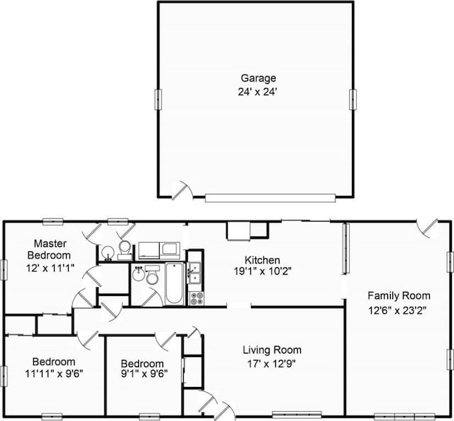 4111 Dye Rd, Illiopolis, IL 62539 - view of floor plan / room layout