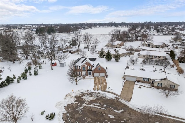 2 Rosewood Ct, Paris, IL 61944 - view of snowy aerial view