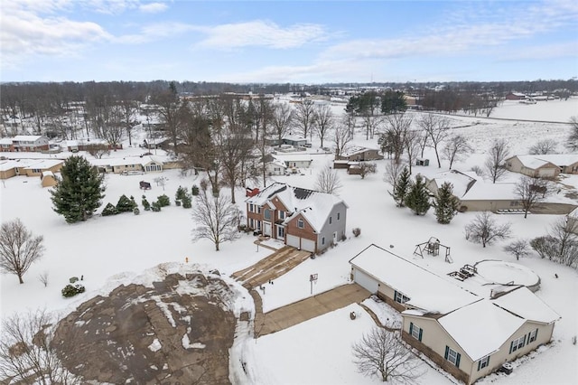 2 Rosewood Ct, Paris, IL 61944 - view of snowy aerial view