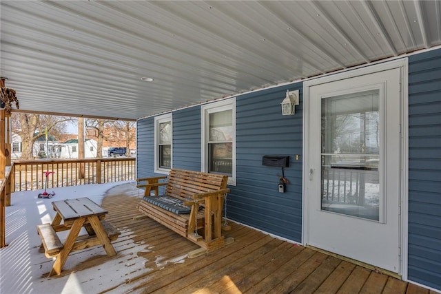 view of deck