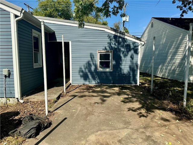 view of rear view of property