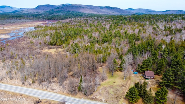 bird's eye view featuring a mountain view