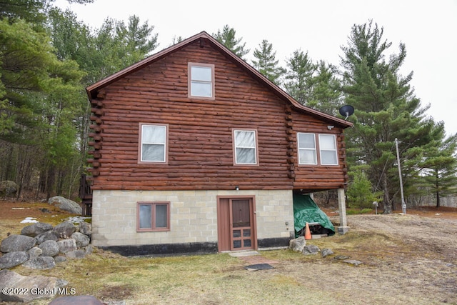 view of rear view of property