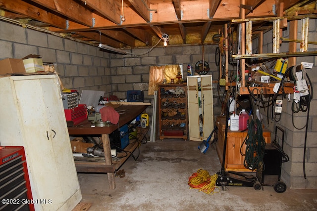 view of basement