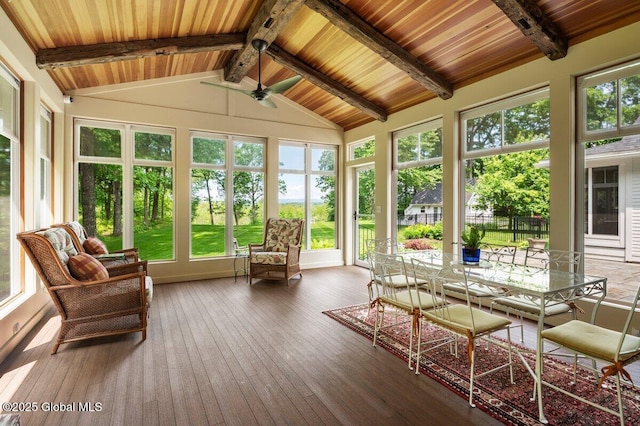 5 Winding Brook Dr, Saratoga Springs, NY 12866 - sunroom / solarium featuring wood-type flooring and wooden ceiling