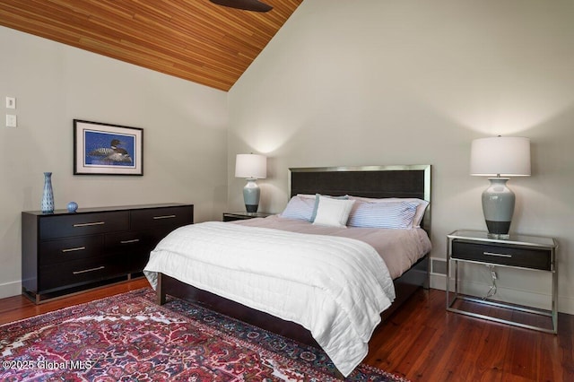 5 Winding Brook Dr, Saratoga Springs, NY 12866 - bedroom featuring lofted ceiling, wood finished floors, and wood ceiling