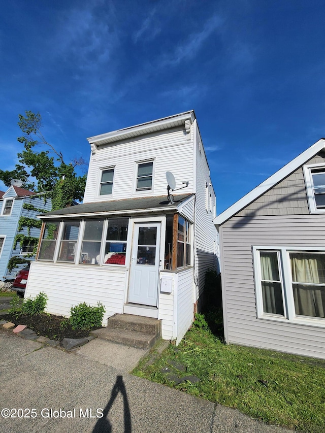 269 Broadway, Menands, NY 12204 - view of front of house featuring a sunroom