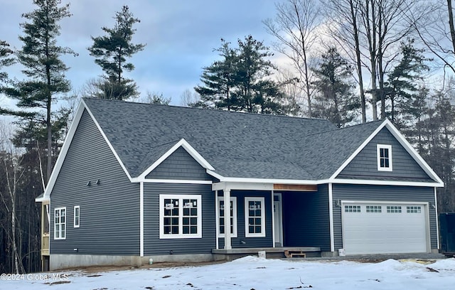 view of front of home featuring a garage