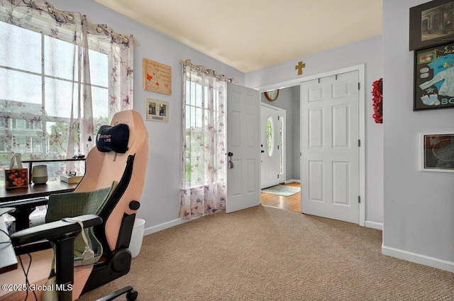 33 Sherman Way, Ballston Spa, NY 12020 - office area featuring carpet floors and baseboards