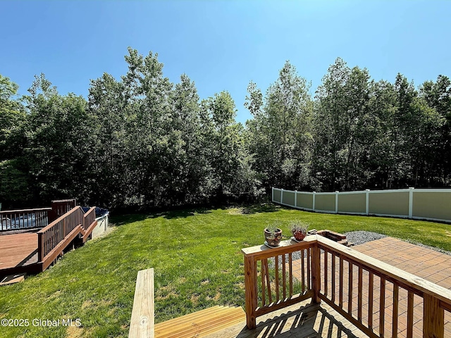 33 Sherman Way, Ballston Spa, NY 12020 - view of yard featuring a deck