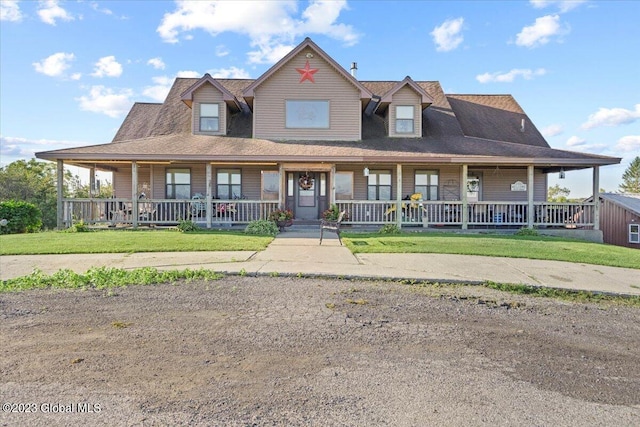 farmhouse inspired home featuring a porch