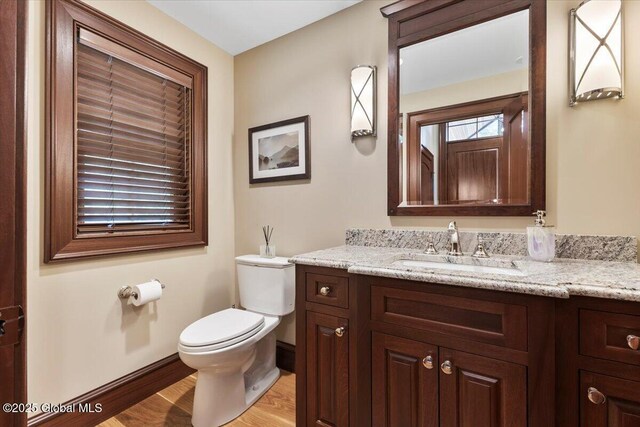 41 Trinity Rock Rd, Lake George, NY 12845 - half bath with vanity and wood finished floors