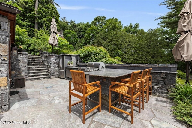 41 Trinity Rock Rd, Lake George, NY 12845 - view of patio / terrace featuring exterior kitchen