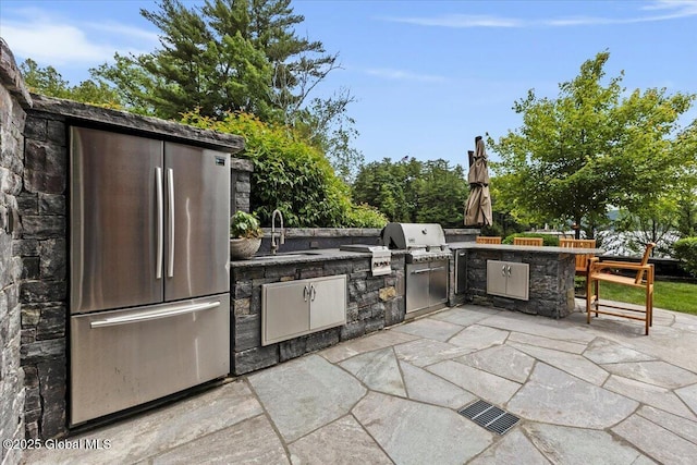 41 Trinity Rock Rd, Lake George, NY 12845 - view of patio featuring a sink and area for grilling