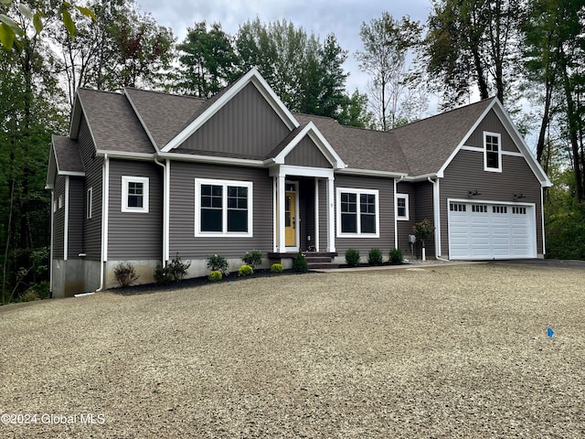 view of front of house featuring a garage