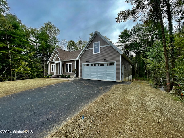 front facade featuring a garage