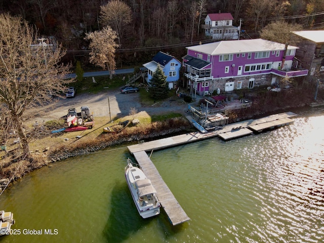 82 N Williams St, Whitehall, NY 12887 - aerial view featuring a water view