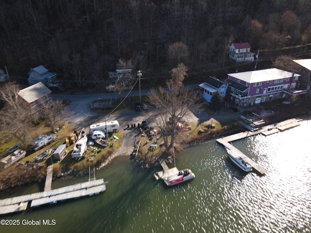 82 N Williams St, Whitehall, NY 12887 - drone / aerial view featuring a water view