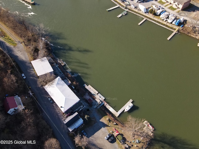 82 N Williams St, Whitehall, NY 12887 - drone / aerial view featuring a water view