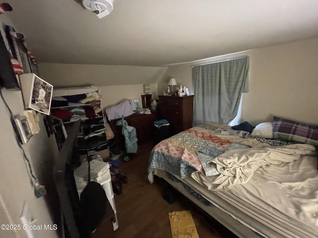82 N Williams St, Whitehall, NY 12887 - bedroom featuring wood finished floors and vaulted ceiling