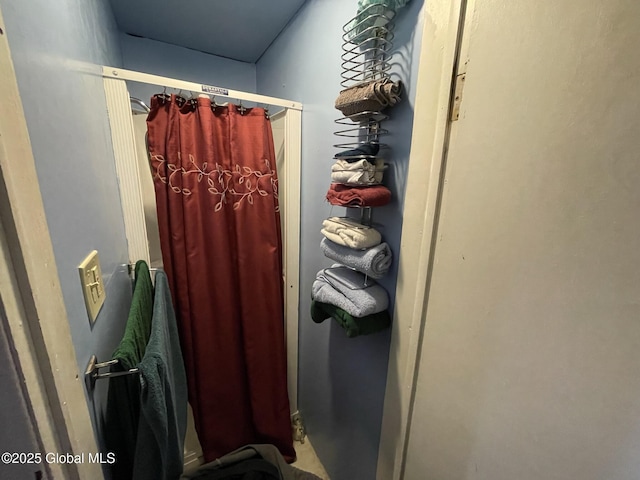 82 N Williams St, Whitehall, NY 12887 - bathroom featuring a shower with shower curtain
