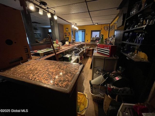 82 N Williams St, Whitehall, NY 12887 - kitchen featuring a drop ceiling