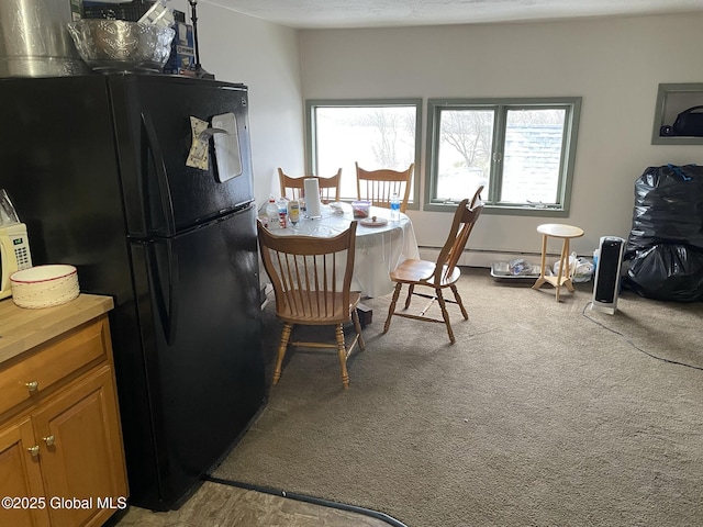82 N Williams St, Whitehall, NY 12887 - carpeted dining area with baseboard heating