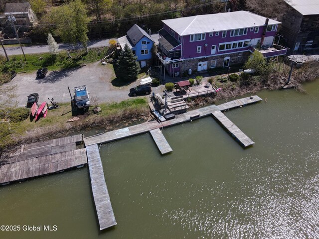 82 N Williams St, Whitehall, NY 12887 - bird's eye view with a water view