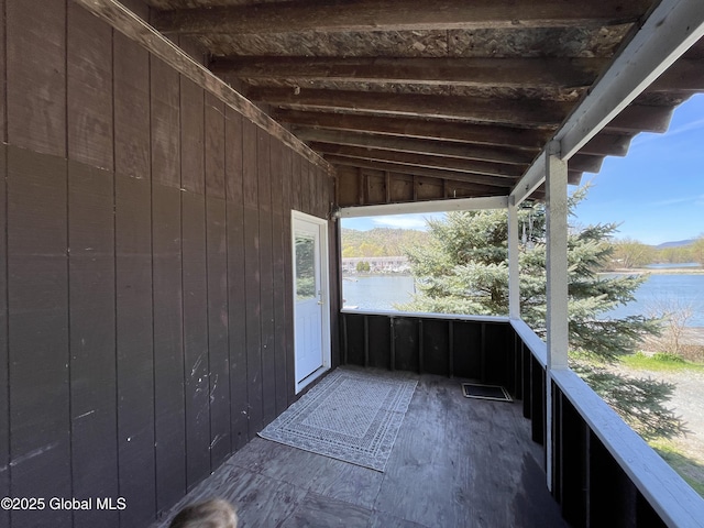 82 N Williams St, Whitehall, NY 12887 - view of patio / terrace featuring a water view