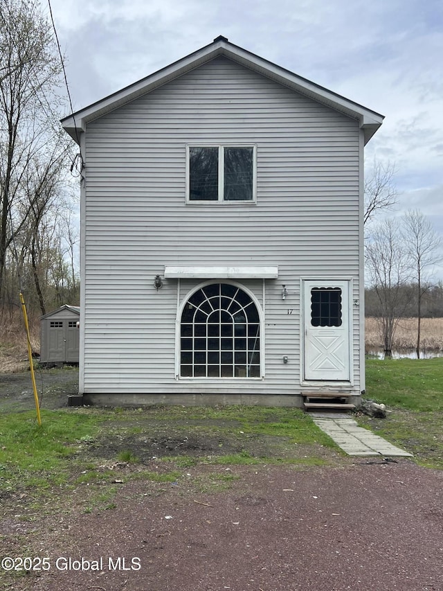 view of rear view of property