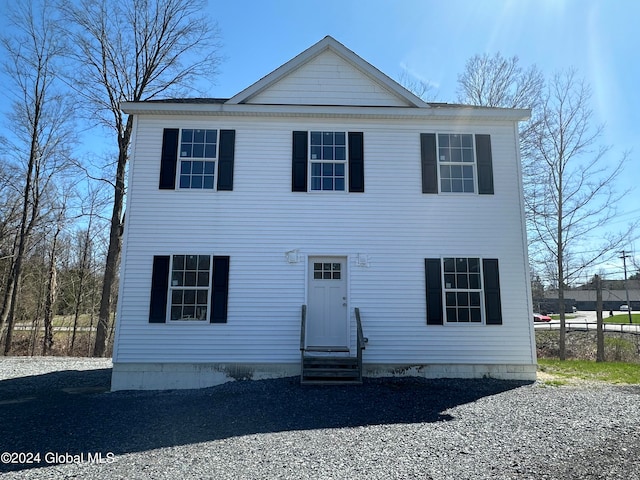 view of front of home