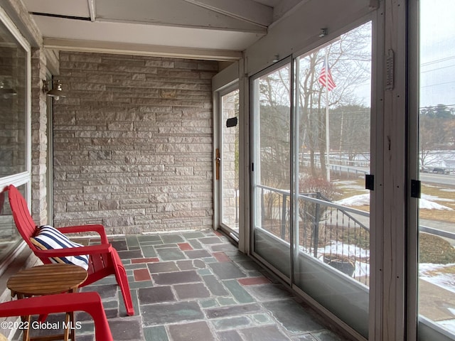 view of sunroom / solarium