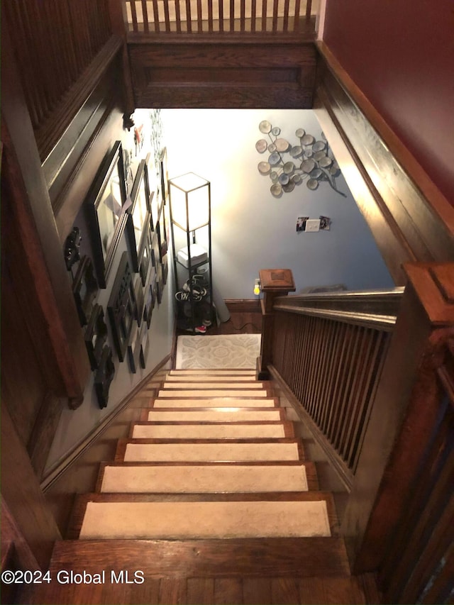view of stairs