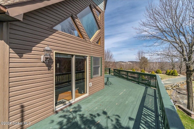 view of wooden terrace