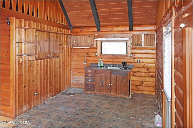 view of horse barn with sink