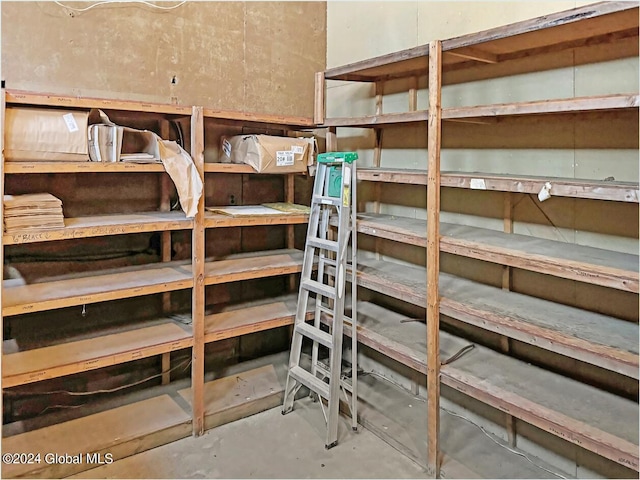 view of storage room