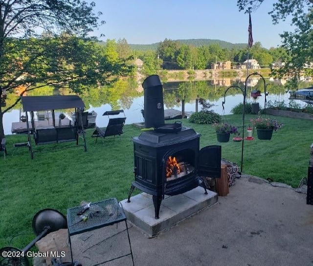 surrounding community with a yard and a gazebo