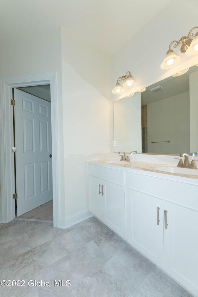 bathroom featuring vanity