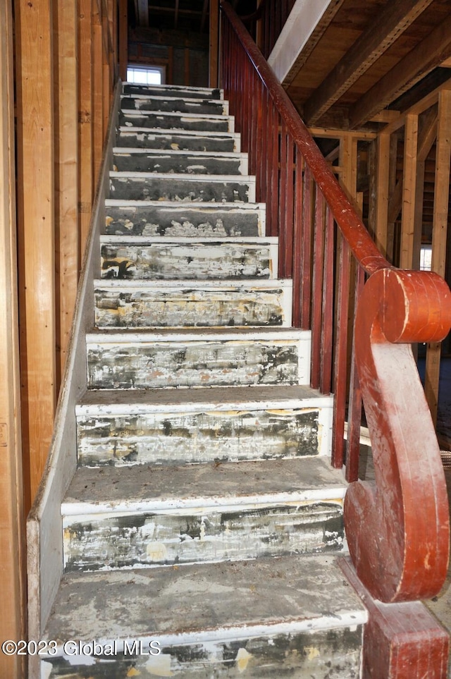 view of stairs