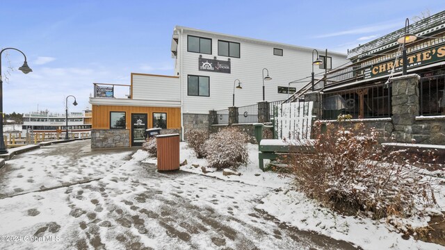 1 Kurosaka Ln Unit B, Lake George Village, NY 12845 - view of snow covered house