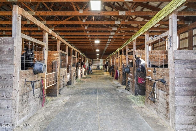 view of horse barn