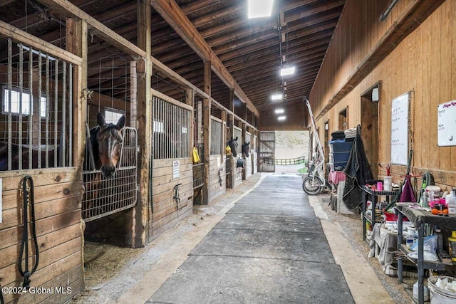 view of horse barn