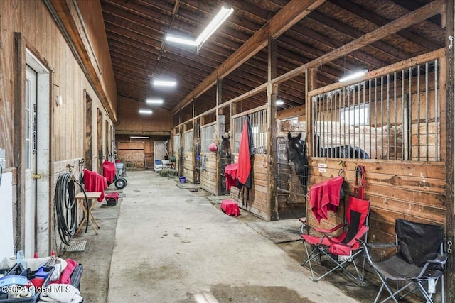 view of horse barn