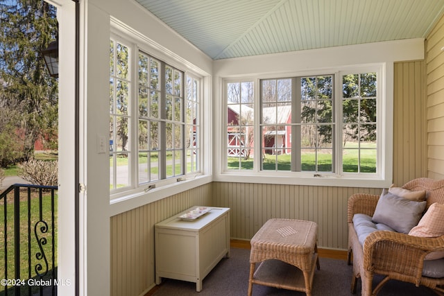 view of sunroom