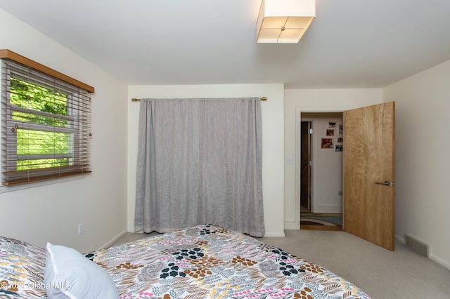 bedroom with carpet floors