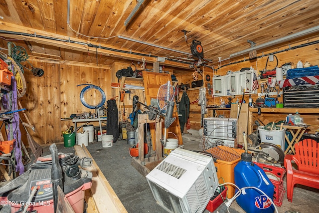 view of storage room