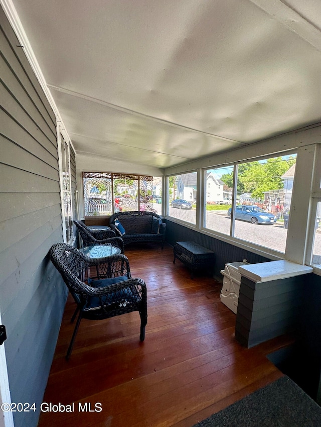 view of sunroom