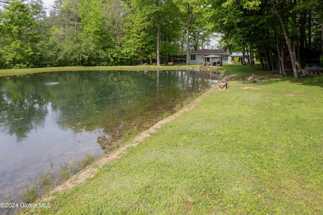 view of property view of water